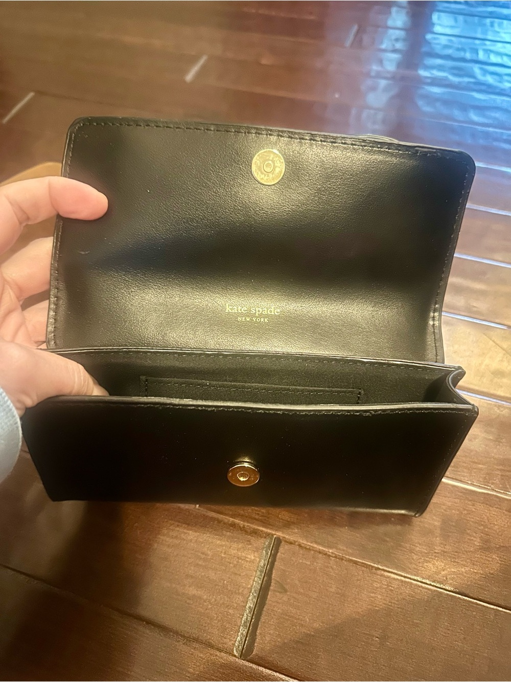 Kate Spade ♠️ Black Leather Belt Bag size S/M - Picture 4 of 5